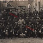 Fotokarte 1.WK Gruppenfoto 7. Infanterie-Regiment Nr. 69 Trier deutsche Soldaten
