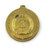 DDR DFV Deutsche Meisterschaften Federball Siegermedaille in Gold 1971