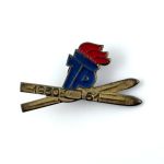 DDR JP Wintersport Abzeichen Goldene Schneeschuhe 1960 - 61 Wintersportabzeichen