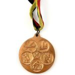 DDR Medaille GST Bezirksmeisterschaft Leipzig Ernst Schneller 1890-1944 Bronze