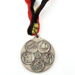 DDR Medaille GST Bezirksmeisterschaft Leipzig Ernst Schneller 1890-1944 Silber