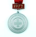 DDR Medaille Deutsches Rotes Kreuz 1972 Silber 2. Platz Halsband
