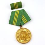 DDR Medaille treue Dienste in den Bewaffneten Organen des MdI in Gold 141c