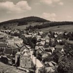 AK DDR Meuselbach Schwarzmühle Meuselbacher Klippe Stadtpanorama Thüringen 1962