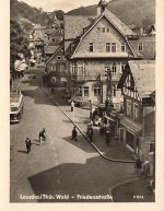 AK DDR Lauscha Friedensstraße Kulturhaus Thüringen Thüringer Wald Postkarte