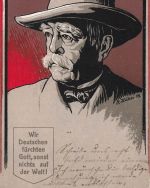 1.WK Otto von Bismarck Portrait Wir Deutschen fürchten Gott 1915 Patriotika