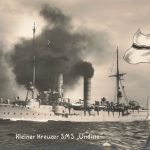 AK 1.WK Kleiner Kreuzer S.M.S. Undine Eisernes Kreuz Patriotika Postkarte