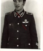 DDR NVA GT Foto Portrait Unteroffizier Feldwebel Leistungsabzeichen Grenztruppen