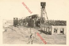 Deutscher Soldat am Bergwerk Kiputschi Artemiwsk Ukraine Ostfront