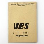 DDR NVA Dienststellenausweis Oberstleutnant + Mitgliedskarte Berufssoldaten