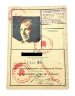 Kennkarte SBZ Plauen 1945 GSOV Einreise-Stempel UdSSR 1946 Sowjet Besatzungszone