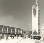 DDR AK Oberwiesenthal Fichtelberghaus Winter Schnee ungelaufen Postkarte