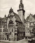 DDR AK Werdau Rathaus Sachsen Postkarte