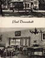 DDR AK Bad Tennstedt Kurhaus Innenansicht Außenansicht Thüringen Postkarte