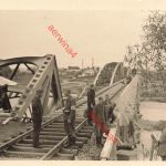 Foto Deutsche Pioniere Pruth-Behelfsbrücke Cernowitz Ukraine Ostfront