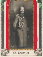 AK 1.WK Kaiser Wilhelm II. Portrait Uniform Kaiserreich Patritoika
