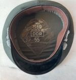 DDR NVA LaSK Schirmmütze für Offiziere der Landstreitkräfte 1969 Gr. 55 TGL