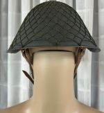 DDR NVA Stahlhelm mit Tarnnetz Größe II 1972