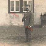 Fotokarte 1.WK Deutscher Soldat Gren.-Res.-Regt. 100 Schwersenz bei Posen