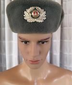DDR NVA Wintermütze Pelzmütze 1973 Größe 56