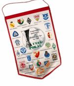 DDR Wimpel Fußballclub Carl Zeis Jena FC Autogramme