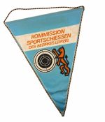 DDR Wimpel Kommission Sportschiessen Bezirkes Leipzig