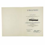 DDR NVA Urkunde Medaille für treue Dienste in der NVA Silber 1978 Hauptfeldwebel