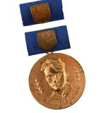 DDR FDJ Arthur-Becker-Medaille in Bronze im Etui Freie Deutsche Jugend