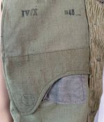 DDR NVA FDA Felddienst Jacke Strichtarn m48 1971