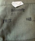 DDR NVA FDA Felddienst Jacke Strichtarn m48 1971