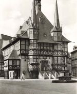 AK DDR Wernigerode Harz Rathaus Sachsen-Anhalt Postkarte