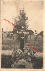 Foto deutsches Heldengrab Heldenfriedhof Obergefreiter 5. Gren Rgt. 161 Großfoto
