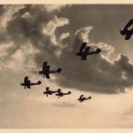 Fotokarte WW2 Flugzeug Heinkel Jagdflugzeuge