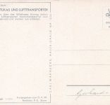 Postkarte WW2 Junkers Ju 52 nachschub material nach Afrika