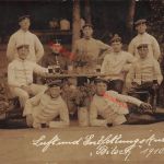 Fotokarte 1.WK deutsche Soldaten 6/31 Feldart.-Brigade Hagenau in Bitsch