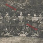 Foto-AK 1.WK Deutsche Soldaten mit Gewehr und Bajonett Friedenau