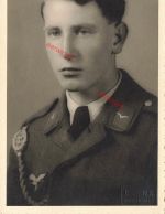 Foto WW2 Foto Portrait Deutscher Luftwaffen Soldat Schützenschnur Großfoto