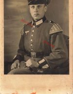 Foto Portrait Deutscher Soldat Musiker Schulterklappe 51 Großfoto