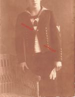 Foto-AK 1.WK Matrose Obergefreiter Mützenband Torpedoboots-Halbflottille