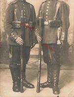 Foto-AK 1.WK deutsche Soldaten mit Infantrie Pickelhaube Preussen