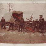 Foto-AK 1.WK Deutsche Soldaten Landsturm am LKW