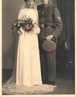 Hochzeitfoto Deutscher Soldat Obergefreiter VWA Auszeichnung Gütersloh Großfoto