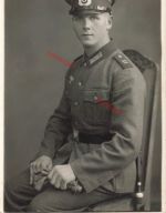 Foto WW2 Portrait Deutscher Soldat Schulterklappe 22 Großfoto