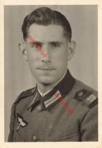 Portrait deutscher Soldat Schulterklappe Inf. Regt. 119 Stuttgart