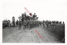 Vormarsch deutsche Soldaten Inf Regt 234 Grenze Grenzstein nach Przemyśl Polen