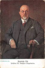 Friedrich List Präsident des Deutschen Sängerbundes
