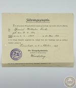 Großes Urkunden-Konvolut Wilhelm Fricke – Luftwaffe / F.A.S. Rerik / Flak / Ostmedaille
