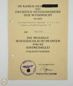 Großes Urkunden-Konvolut Wilhelm Fricke – Luftwaffe / F.A.S. Rerik / Flak / Ostmedaille