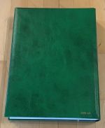 Leer KABE Briefmarken Album grün Steckalbum mit Schuber