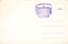 Große Donau mit Kahlenberg und Leopoldsberg Wien Österreich Postkarte AK